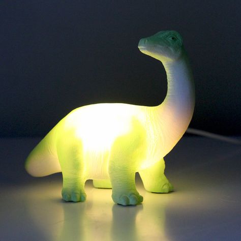 Dinosaur Lamp, Living Room Mantle, Dinosaur Light, Origami Lamp, Mini Led Lights, Large Lamps, Kids' Desk, Night Light Kids, Red T