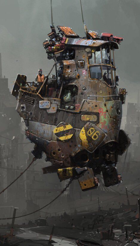 Fairy Town, Ian Mcque, Dieselpunk Vehicles, Steampunk Airship, Art Steampunk, Diesel Punk, Futuristic Art, Steampunk Art, Science Fiction Art