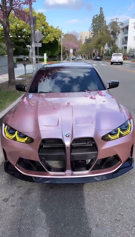 Pink Bmw Aesthetic, Pink Bmw, Stylish Bike, Girls Driving, Lovely Car, Bmw Love, Lux Cars, Cool Car, Street Racing Cars