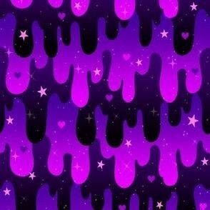 Purple Aesthetic Wallpaper Laptop, Dark Purple Wall, Rainbow Aesthetics, Black Slime, Ur Amazing, Goth Room, Purple Aesthetic Wallpaper, Pc Wallpapers, Anime Places