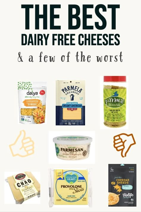 Best Dairy Free Cheese, Non Dairy Cheese, Dairy Snacks, Dairy Free Snacks, Dairy Free Dinner, Dairy Free Alternatives, Dairy Free Diet, Dairy Free Cheese, Free Snacks