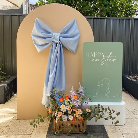 Bow Decorations, Signage Board, Giant Bow, Backdrop Decor, Baby In Bloom, 27th Birthday, Eid Al Fitr, Flower Box, Hoppy Easter