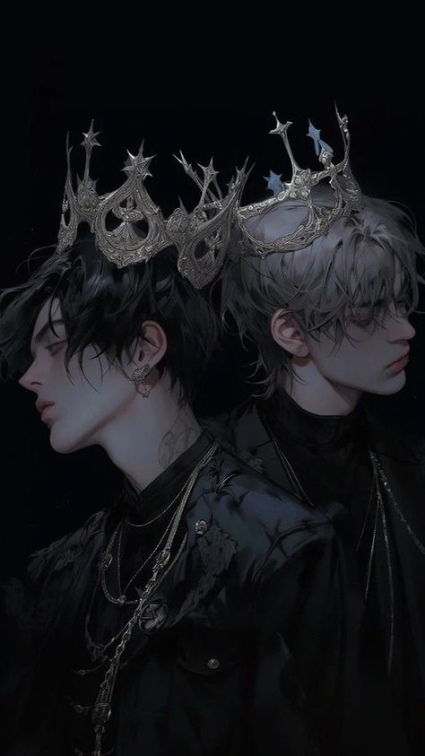 Boys Crown, Hair Earrings, A True Friend, Dark Anime Guys, Cool Anime Guys, Kesha, Digital Art Anime, 판타지 아트, Ethereal Art