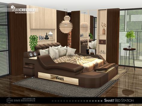 Sims 4 Modern Bed Cc, Patreon Sims 4 Cc Furniture Bed, Sims 4 Daybed, Sims 4 Urban Cc Furniture Bed, Ts4 Functional Cc, Ts4 Bed, Sims 4 Sets, Functional Bookshelf, Sims 4 Bed