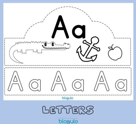 Free Printable Worksheets for kindergarten,preschoolers and firstgraders Letter Hats Free Printable, Crown Activity, Preschool Letter S, Printable Worksheets For Kindergarten, Playgroup Activities, Tracing Activity, Activity Worksheet, Class Activity, Sorting Games