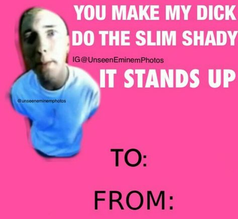 Eminem Valentine Card, The Slim Shady, Eminem Photos, Slim Shady, Valentine Card, Happy Valentine's Day, Happy Valentine's, Eminem, Happy Valentines Day