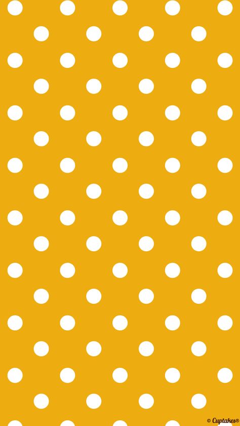 Cuptakes wallpaper Cuptakes Wallpapers, Polka Dots Wallpaper, Polka Dot Background, Dots Wallpaper, Printable Scrapbook Paper, Yellow Wallpaper, Cute Patterns Wallpaper, Boxing Day, Decoupage Paper