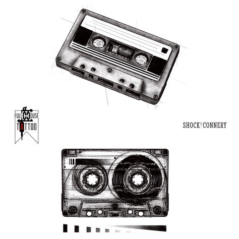 Mixtape Tattoo Design, Cassette Tapes Tattoo, Mixtape Tattoo, Cassette Tape Drawing, Marian Tattoo, Cassette Tape Tattoo, Cassette Tattoo, Wolf Tattoo Traditional, Cassette Art