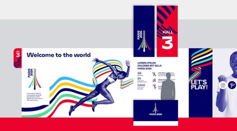 Paris 2024 Olympic Games — Graphic Design and Brand Proposal by Graphéine Rollup Design, Olympic Logo, Poster Sport, 2024 Summer Olympics, Paralympic Games, Unique Branding, Proposal Template, Logo Project, Event Branding