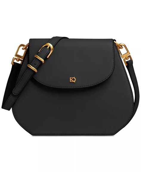 Donna Karan - Bellerose Small Leather Crossbody Drop Logo, Designer Totes, Silhouette Free, Donna Karan, Black Cross Body Bag, Dillard's, Handbag Accessories, Cross Body Handbags, Purse Wallet