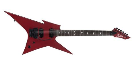 B.C. Rich Rutan Warlock MK2 Erik Rutan, Bc Rich Warlock, Red Electric Guitar, Red Guitar, Studio Music, Floyd Rose, Michael Myers, Electric Guitar, Red Roses