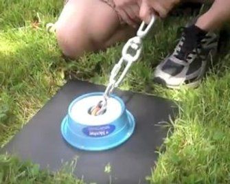 How to Install a Tangle-Free Tie Out System for Two Dogs: 6 Steps Diy Dog Tie Out, Dog Zip Line Backyard Diy, Dog Tie Out Ideas Backyard, Dog Runner Ideas Backyard, Dog Tie Out Ideas, Dog Zip Line, Dog Fencing, Diy Dog Run, Zip Line Backyard