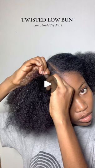 How To Style Natural Hair 4c, Low Bun Styles, Low Bun Hairstyles For Black Women, Twisted Low Bun, Low Bun Hairstyle, Low Bun Hairstyles, Bun Styles, Bun Hairstyle, Twist Outs