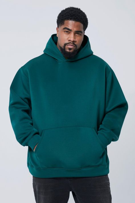 Womens Plus Oversized Bonded Scuba Hoodie - Green - XXXL - Who says you have to sacrifice street-cool for comfort? Go big with this men's plus-size hoodie - after all, hoodies were made for layering up and wearing over all of your clothes. We're loving the oversized trend, and this men's plus-size sweatshirt is made from extra-soft material for total comfort. Get on the athleisure trend with this relaxed hoodie made with thick fabric; it's ideal for both summer and winter. Not to mention that it Oversized Zip Up Hoodie, Plain Hoodies, Athleisure Trend, Scuba Hoodie, Tall Hoodies, Hoodie Green, Plus Size Hoodies, Vintage Soft, Soft Hoodie