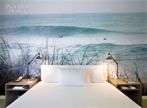 Wall Behind Bed, Ocean Bedroom, Ocean Themed Bedroom, Photo Mural, Coastal Bedrooms, Beach Bedroom, Coastal Bedroom, Ocean Wallpaper, Beach Wallpaper