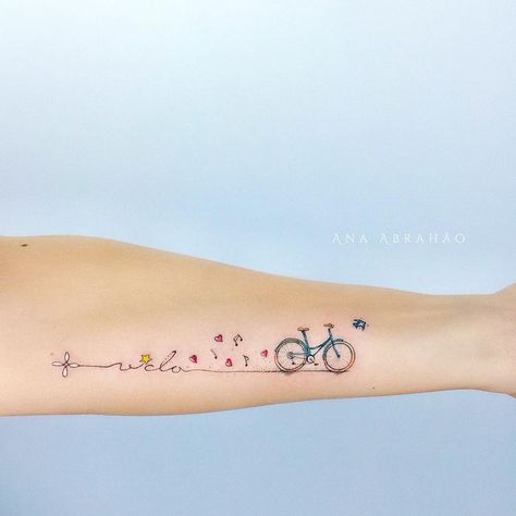 Tandem Tattoo, Bike Tattoo Ideas, Tattoo Bike, Cycling Tattoo, Bike Tattoo, Gear Tattoo, Iron Man Tattoo, Bicycle Tattoo, Tatoo Inspiration