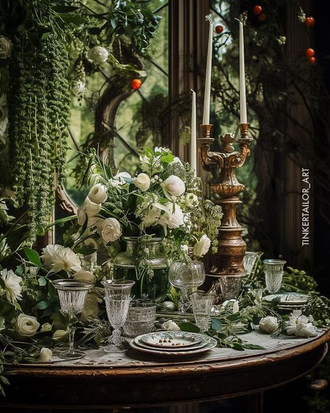 Academia Wedding, Old World Wedding, Victorian Green, Floral Creations, Spring Projects, Luxury Weddings, French Garden, Rococo Style, New Green