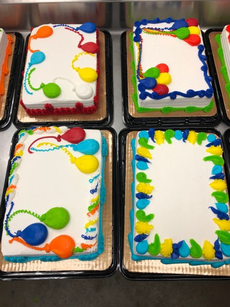 Simple Sheet Cake Designs, Baskin Robbins Ice Cream Cake, Birthday Core, Birthday Cake For Boys, Dairy Queen Cake, Dq Cakes, Message Cookies, Cake Designs For Kids, Sheet Cake Designs