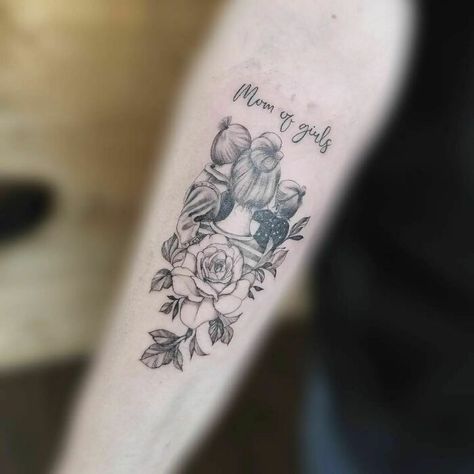 Tattoo Ideas For Mothers, Mom Tattoo Ideas, Family Tattoo Ideas, Mom Tattoo, Girls Tattoo, Family Tattoo, Mother Tattoos, The Greatest Gift, Matching Mom