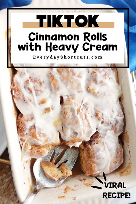 How To Make Store Bought Cinnamon Rolls Taste Like Cinnabon, Easiest Cinnamon Rolls Ever, Sweetened Condensed Milk Cinnamon Rolls, Cinnabon Copycat Recipe, Cinnabon Hack, Canned Cinnamon Roll Hacks, Cinnamon Roll Hacks Canned, Canned Cinnamon Roll Ideas, Cinnabon Cinnamon Rolls Copycat