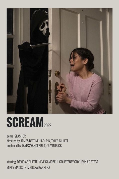 Scarie Movie, Scream Movie Poster, Ghostface Mask, Melissa Barrera, David Arquette, Movies To Watch Teenagers, Neve Campbell, Iconic Movie Posters, Girly Movies