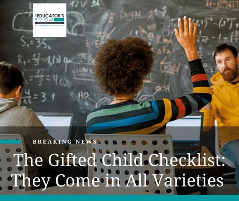 The common theory is that high achieving students are the students that need the enrichment of gifted education classes.  When, in reality,  gifted kids come in all varieties.  First, a little background: I was a gifted education kid, my daughter is a gifted education kid, and now I’m earning my certification in gifted education. I’ve... The post The Gifted Child Checklist: They Come in All Varieties appeared first on The Educators Room. Gifted Education Elementary, Honors Classes, Differentiation Strategies, Homeschool Gifts, Twice Exceptional, Individual Education Plan, Teacher Awards, Cult Of Pedagogy, Student Problems