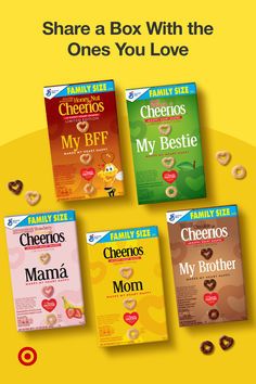 Hearty & delicious, Cheerios cereal comes in a wide variety of flavors your family will love. From Strawberry Banana, Apple Cinnamon to oat-based cereal, there’s a flavor for every taste. Save on select Cheerios Hearts cereal. Get them at Target. Cheerios Cereal, Strawberry Banana, Apple Cinnamon, Cinnamon Apples, Cereal, Cinnamon, Target, Collage, Pins