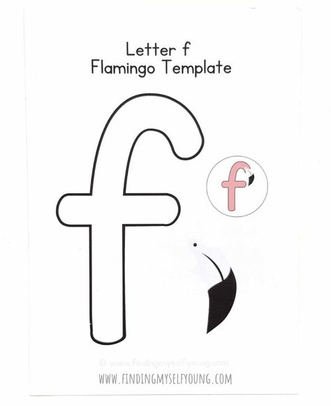 Flamingo Template, F Is For Flamingo, Letter F Craft, Homework Ideas, Activities Preschool, Letter F, Craft Activities, Preschool Activities, Homework