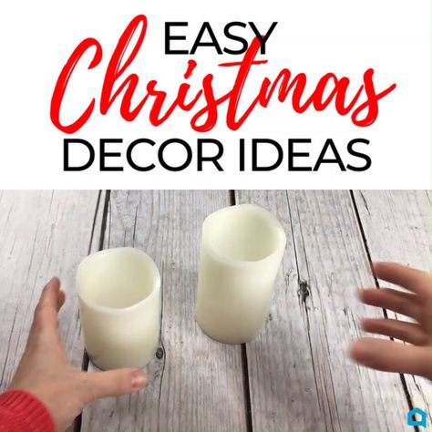 Three great Ideas For Your Candles!Turn ordinary battery operated candles into three extraordinary holiday centerpieces! #diyhomedecor #lighting #falldecor Christmas Dinner Centerpieces, Diy Christmas Decor Ideas, Hometalk Diy, Dinner Centerpieces, Easy Diy Room Decor, Diy Christmas Decor, Battery Candles, Ideas For Decorating, Diy Candle