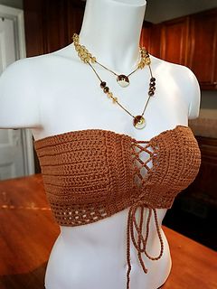 Crochet mesh top