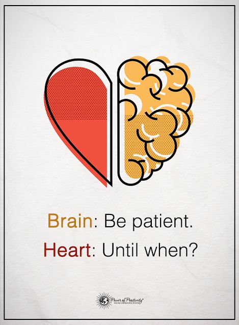 Brain: Be patient. Heart: Until when? #powerofpositivity #positivewords #positivethinking #inspirationalquote #motivationalquotes #quotes #life #love #brain #heart #patient Heart And Brain Quotes, Be Patient Quotes, Brains Quote, Basic Quotes, Inspirational Quotes Images, Meaningful Paintings, Cheeky Quotes, Heart And Brain, Missing Quotes