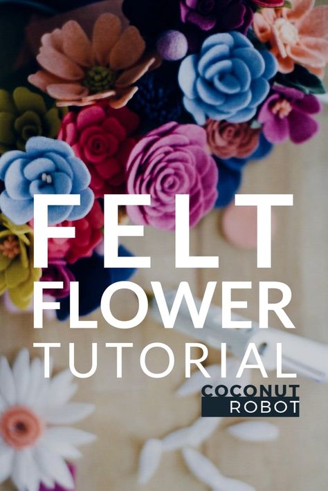 Felt Tutorial, Tattoos Outdoors, Felt Flower Template, Pinecone Flowers, Outdoors Quotes, Felt Flowers Patterns, Flower Felt, Flowers Felt, Felt Flower Tutorial