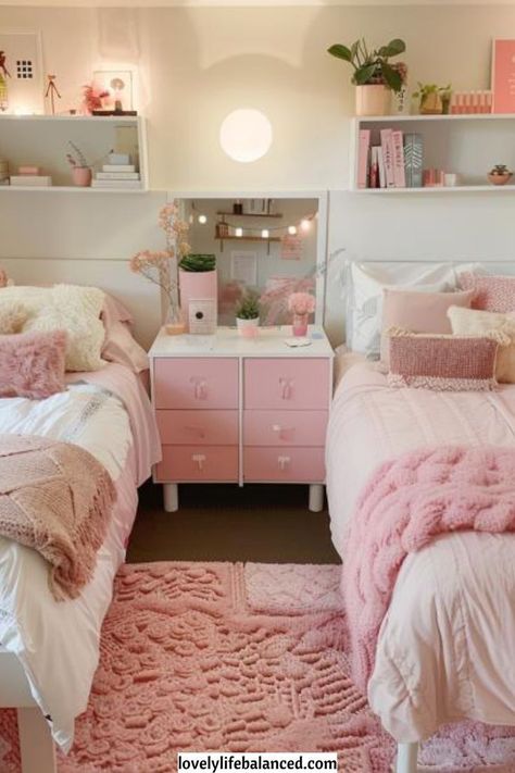 pink dorm decor ideas pink dorm room decor ideas dorm wall decor ideas pink diy pink and orange dorm room decor ideas pink diy decor ideas for dorm rooms dorm room decor ideas aesthetic pink pink dorm room wall decor ideas Pink Dorm Room Ideas, Pink Dorm Decor, Dorm Room Decor Diy, Pink Dorm Room Decor, Collage Dorm Room, White Dorm Room, Pretty Dorm Room, Dorm Decor Ideas, Dorm Room Layouts