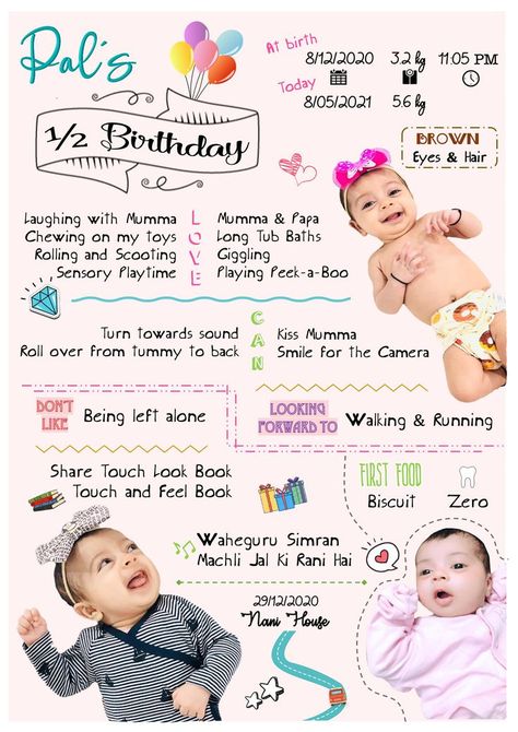 Half Year Birthday Decoration Ideas, 5th Month Baby, Milestones For Babies, Monthly Baby Photos Boy, Baby Infographic, Milestone Ideas, Six Month Baby, Half Birthday Baby, 5 Month Baby