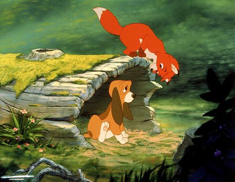 [LOOKING BACK] 'The Fox and the Hound' at 40 https://www.rotoscopers.com/2021/09/30/looking-back-the-fox-and-the-hound-at-40/ Best Kid Movies, Old Disney Movies, Animation Disney, Dog Movies, The Hound, Film Disney, Kids' Movies, Disney Favorites, Art Disney