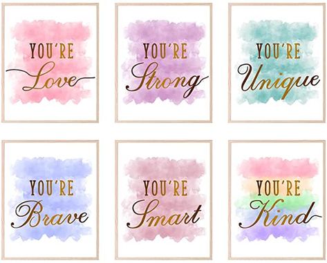 Amazon.com: teen room decor for girls bedroom Room Decor Posters, Teen Girls Room, Baby Wall Stickers, Prints For Bedroom, Wall Decor Posters, Wall Art Girls Room, Girls Room Wall Decor, Girls Wall Decor, Girls Room Wall Art