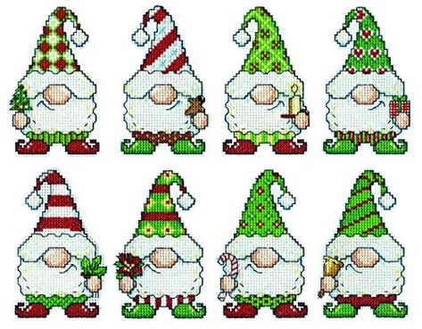 Cross Christmas Tree, Hand Embroidery Kits, Winter Cross Stitch, Cross Stitch Tree, Cross Stitch Bookmarks, Cross Stitch Cards, Christmas Gnomes, Ornament Kit, Cotton Embroidery