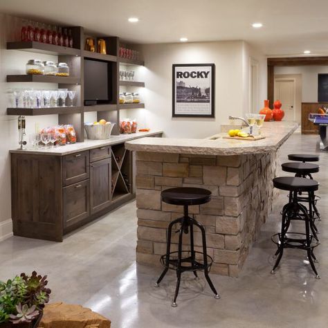 Basement Bar Ideas, Basement Kitchenette, Basement Inspiration, Basement Bar Designs, Game Room Bar, Diy Basement, Basement Kitchen, Small Basements, Basement Makeover