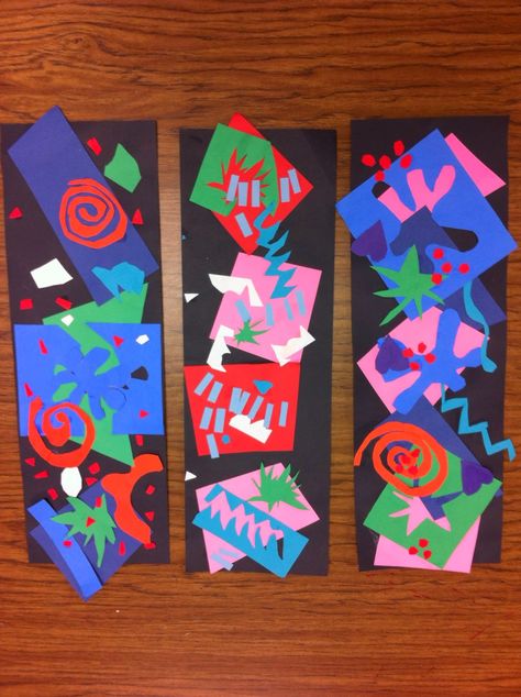 Drip, Drip, Splatter Splash: Matisse Cutouts Matisse Art Project, 1st Grade Art, Matisse Cutouts, 2nd Grade Art, 3rd Grade Art, Drip Drip, Creation Art, Art Class Ideas, Paper Scraps