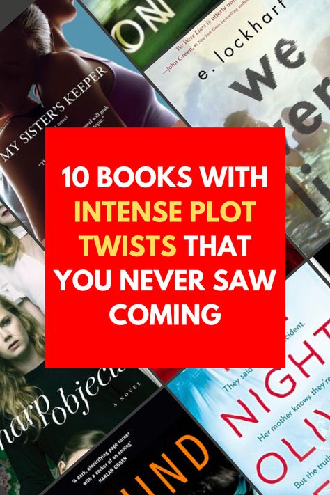 Books With Intense Plot Twists Best Books With Plot Twist, Novels With Plot Twist, Books With Best Plot Twists, Books With A Twist, Best Plot Twist Books, Plot Twist Books, Writing Plot Twists, Books With Plot Twists, Best Plot Twists