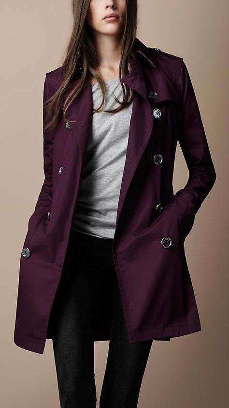 Michiru Kaiou - Album on Imgur Dark Purple Coat Outfit, Purple Jacket Outfit Winter, Purple Trench Coat Outfit, Dark Purple Jacket Outfit, Dark Purple Blazer Outfit, Deep Purple Outfit, Plum Clothes, Dark Purple Clothes, Dark Purple Outfit