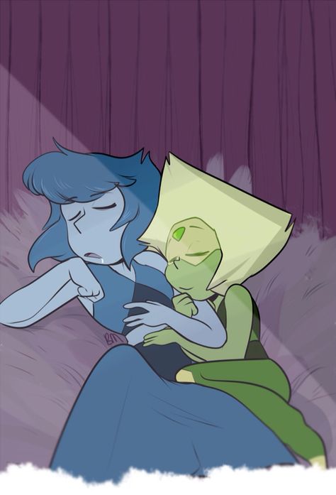 Lápis e Peridot no celeiro por Blushmallet Su Peridot, Time Universe, Steven Universe Lapidot, Steven Universe Ships, Lapis Lazuli Steven Universe, Steven Universe Lapis, Lapis And Peridot, Greg Universe, Peridot Steven Universe