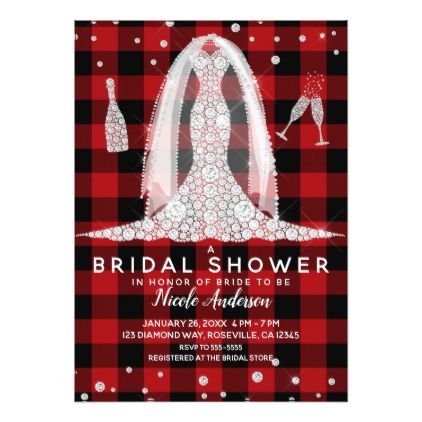 #bridal #shower #invitations - #Buffalo Plaid Diamond Wedding Dress Bridal Shower Card Buffalo Plaid Wedding, Diamond Wedding Dress, Creative Bridal Shower Gifts, Plaid Wedding, Fall Barn Wedding, Wedding Invitation Etiquette, Bridal Shower Card, Bridal Shower Decorations Diy, Rustic Bridal Shower Invitations