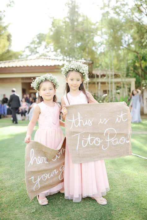 Gallantry and Grace Flower Girl Ideas To Carry, Flower Girl Ideas, Tagaytay Wedding, Best Day Ever Wedding, Rustic Bohemian Wedding, Bride And Breakfast, Instead Of Flowers, Philippines Wedding, Wedding Altars