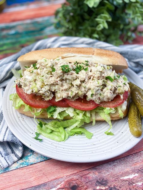 Jalapeno Popper Tuna Salad - Chef Allie's Kitchen Recipes, Spinach Artichoke Chicken, Artichoke Chicken, Shredded Lettuce, Spinach Artichoke, Quick Lunches, Canned Chicken, Tuna Salad, Chicken Enchiladas