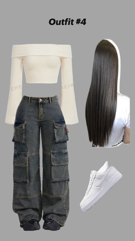 Outfit Shein Streetwear Fashion Shein, Shein Outfits Concert, Shein 2000s Outfits, Y2k Shein Outfits, Shein Winter Outfits, Outfit Shein, Shein Fits, 2000s Outfits, Shein Outfits