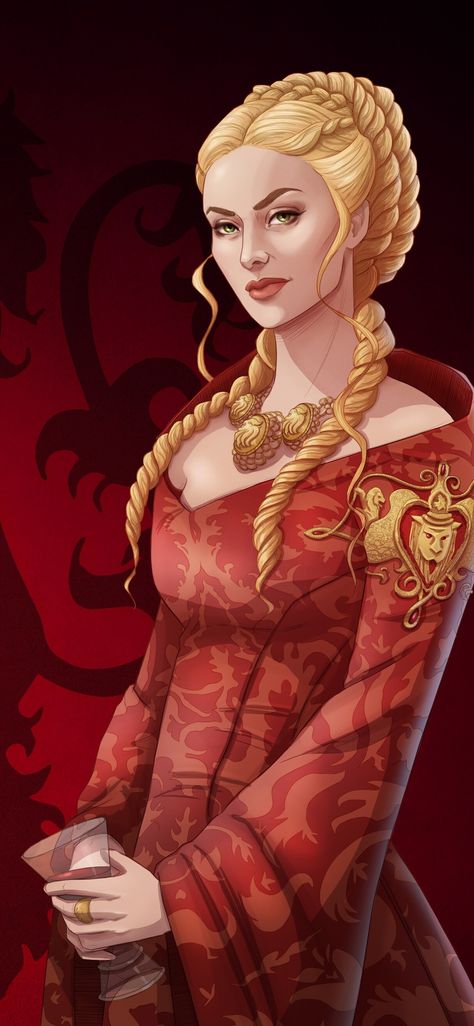 Cercei Lannister, Lannister Art, Game Of Thrones Cersei, Background Glitter, Game Of Thrones Artwork, Hear Me Roar, Got Characters, Asoiaf Art, Cersei Lannister