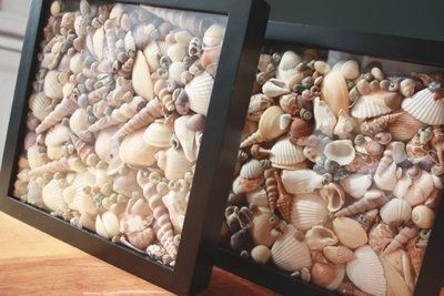 Seashell Shadow Boxes | 11 Amazing Things You Can Make From Your Trip To The Beach http://itsthelittlethingsthatmakeahouseahome.blogspot.com/2009/07/simple-seashell-shadowboxes.html Seashell Shadow Boxes, Shell Ideas, Seashell Projects, Seashell Art, Beach Crafts, Seashell Crafts, Shell Art, Shell Crafts, Crafty Craft