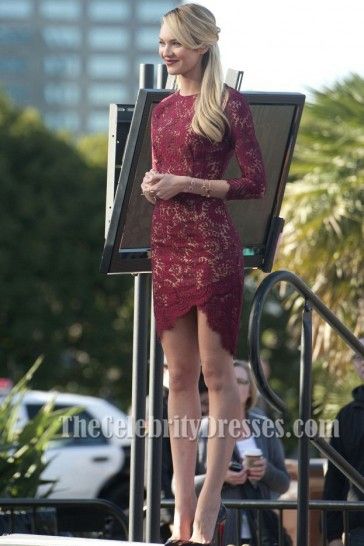 Candice Swanepoel Short Burgundy Lace Party Cocktail Dresses Candice Swanepoel Dress, Lace Burgundy Dress, Christian Louboutin So Kate, Burgundy Lace, Candice Swanepoel, Lace Sheath Dress, Blake Lively, Instagram Foto, Dress Code