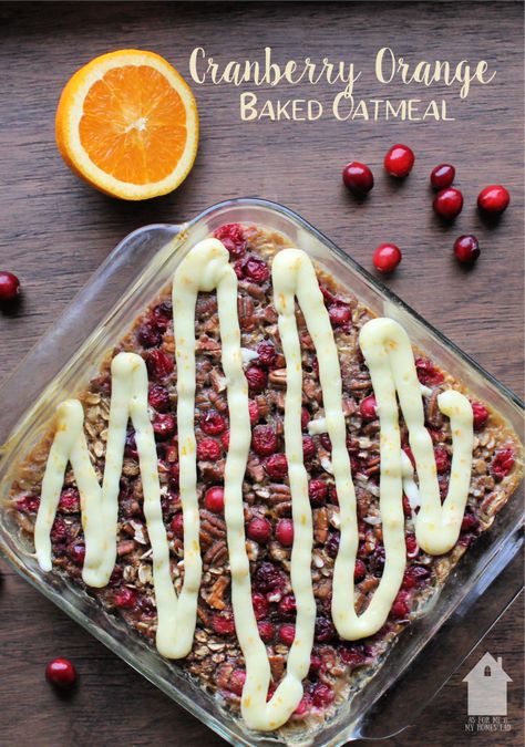 Cranberry Orange Baked Oatmeal is an easy breakfast recipe that’s simple enough for any day, but fancy enough for special breakfasts and brunches. Cranberry Baking, Sticky Buns Recipes, Christmas Breakfast Recipe, Cinnamon Breakfast, Easy Breakfast Recipe, Cranberry Cream Cheese, Baked Oatmeal Recipes, Inflammatory Diet, Cranberry Recipes